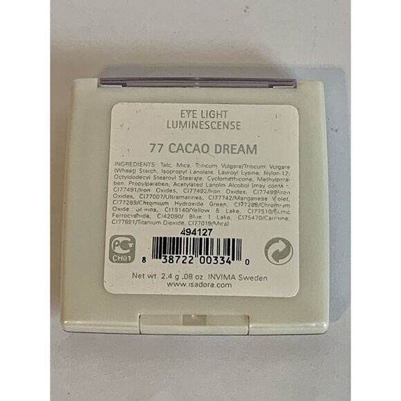 IsaDora Eye 77 Cacao Dream .08 oz / 2.4 g Eye Shadow Compact Brown NEW Rare - Picture 5 of 11